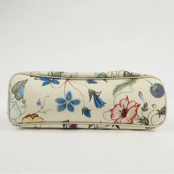 Gucci Cream Floral 2 way Satchel - Picture 7 of 10